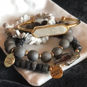 Kinsley Armelle quartz bracelet gold tone with dust bag and box
